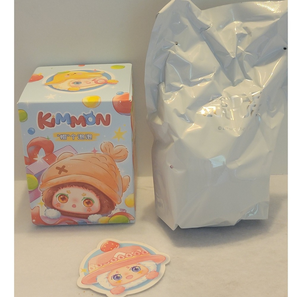 New Kimmon Hat Bubble Confirmed Cake Blind Box Pink Plush Keychain